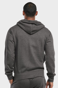 Men's Essentials Et Tu Heavy Fabric Cotton Blend Full Zip Fleece Hoodie Jacket (HD2020E_CGY)