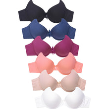 Load image into Gallery viewer, PACK OF 6 MAMIA WOMEN&#39;S FULL COVERAGE COTTON BLEND SOLID T SHIRT BRA (BR4467P2)