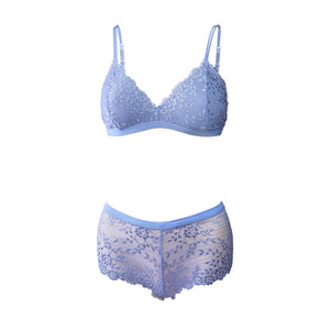 PACK OF 6 SOFRA WOMEN'S FULL CUP ALLOVER LACE BRA (BR8084BL)