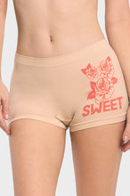Load image into Gallery viewer, PACK OF 6 SOFRA WOMEN&#39;S SEAMLESS &quot;SWEET&quot; FLORAL GRAPHIC BOYSHORTS (LP0248SB)