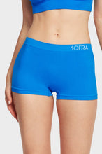 Load image into Gallery viewer, PACK OF 6 SOFRA WOMEN&#39;S SEAMLESS HEATHER SOLID LOGO BAND BOYSHORTS (LP0264SB)
