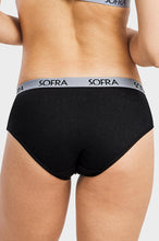 Load image into Gallery viewer, PACK OF 6 SOFRA WOMEN&#39;S COTTON BLEND SOLID BIKINI PANTY WITH EXTENDED SIDE SEAMS (LP1421CKE4)
