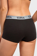 Load image into Gallery viewer, PACK OF 6 SOFRA WOMEN&#39;S SEAMLESS LOGO BAND SOLID BOYSHORTS (LP1422CB4)