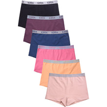 Load image into Gallery viewer, PACK OF 6 SOFRA WOMEN&#39;S SEAMLESS LOGO BAND SOLID BOYSHORTS (LP1422CB4)