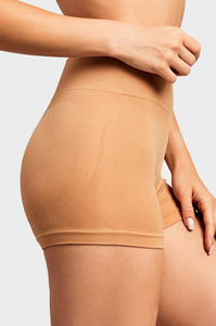 PACK OF 6 SOFRA WOMEN'S SEAMLESS SOLID BOYSHORTS IN NEUTRAL COLORS (LP0208SB2)