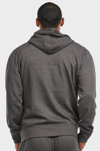 Men's Essentials Et Tu Lightweight Fabric Cotton Blend Pullover Fleece Hoodie Jacket (HD1020E_CGY)