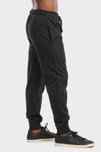 Load image into Gallery viewer, Men&#39;s Essentials Et Tu Cotton Blend Solid Jogger Fleece Sweat Pants - Black (SP1120E_BLK )