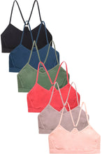 Load image into Gallery viewer, PACK OF 6 SOFRA WOMEN&#39;S SEAMLESS SPORTS BRA (BR0261S)