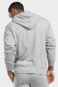 Men's Essentials Et Tu Heavy Fabric Cotton Blend Full Zip Fleece Hoodie Jacket (HD2020E_HGY)