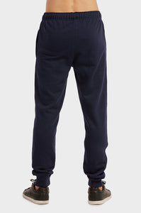 Men's Essentials Knocker Cotton Blend Solid Terry Jogger Sweat Pants - Navy (SP3100_NVY)
