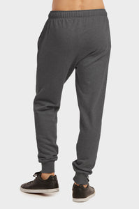 Men's Essentials Knocker Cotton Blend Solid Terry Jogger Sweat Pants - Charcoal Gray (SP3100_CGY)