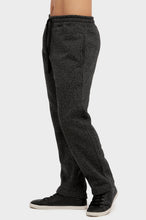 Load image into Gallery viewer, Men&#39;s Essentials Knocker Heather Long Fleece Sweat Pants - Black Marled (SP1010_BKM)