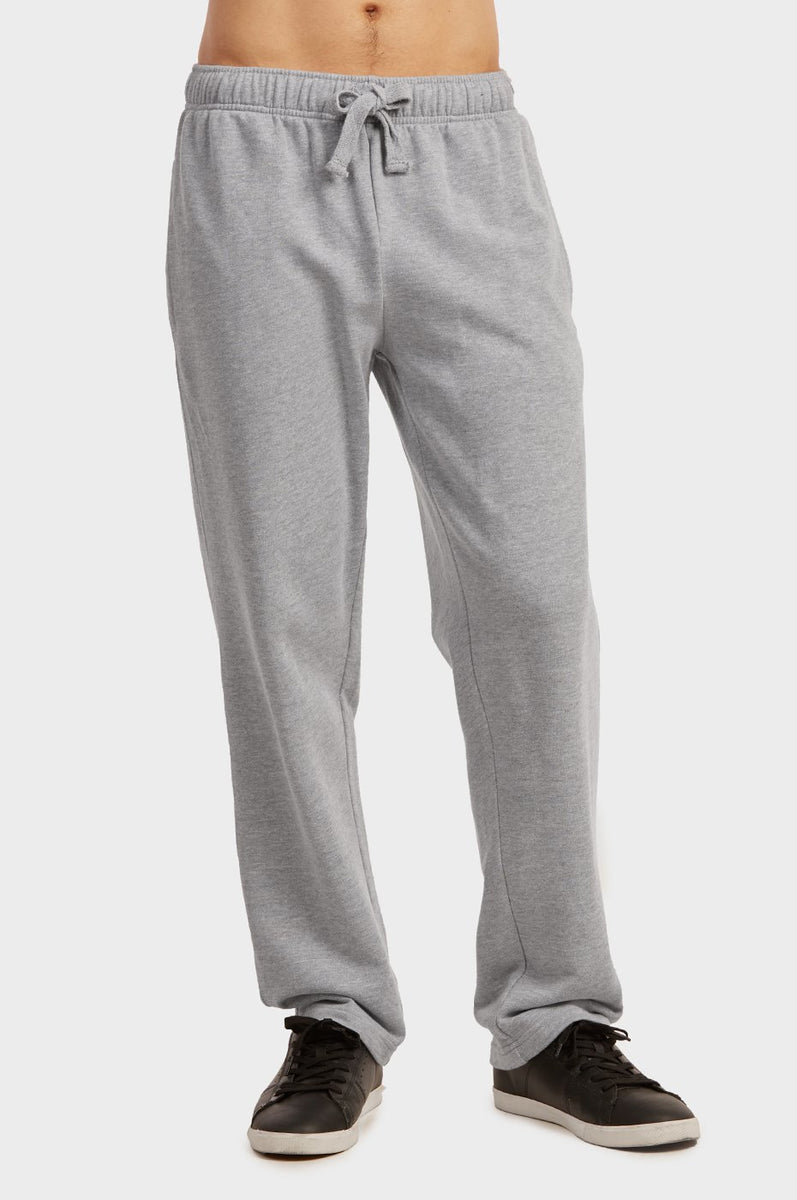 Men's Essentials Knocker Solid Terry Long Sweat Pants - Heather