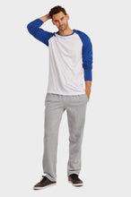 Load image into Gallery viewer, Men&#39;s Essentials Knocker Solid Terry Long Sweat Pants - Heather Gray (SP3000_HGY)