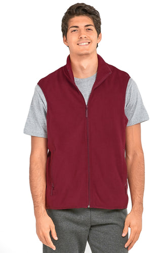 Men's Essentials Knocker Polar Fleece Vest (PF1500_BUR)