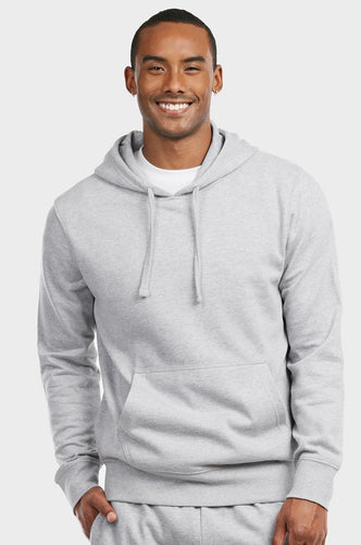 Men's Essentials Et Tu Lightweight Fabric Cotton Blend Pullover Fleece Hoodie Jacket (HD1020E_HGY)