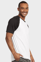 Load image into Gallery viewer, Men&#39;s Essentials Top Pro Short Sleeve Baseball Tee - Black White (MBT003_ BKW)