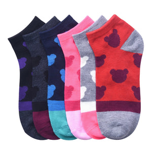 6 PAIRS | Mamia Women's Ankle Socks Set (70023_CUBBING)