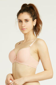 PACK OF 6 SOFRA WOMEN'S FULL CUP SOLID T SHIRT BRA (BR4129P8)