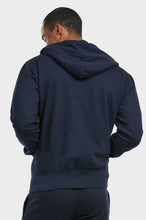 Load image into Gallery viewer, Men&#39;s Essentials Et Tu Heavy Fabric Cotton Blend Full Zip Fleece Hoodie Jacket (HD2020E_NVY)