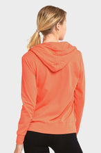 Load image into Gallery viewer, Women's Essentials Sofra Lightweight Full Zip Cotton Hoodie Sweater Coral (HDC7000_COR)