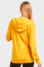 Load image into Gallery viewer, Women's Essentials Sofra Lightweight Full Zip Cotton Hoodie Sweater Mustard (HDC7000_MUS)