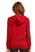Load image into Gallery viewer, Women's Essentials Sofra Lightweight Full Zip Cotton Hoodie Sweater Re (HDC7000_RED)