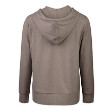 Load image into Gallery viewer, Women's Essentials Sofra Lightweight Full Zip Cotton Hoodie Sweater Taupe (HDC7000_TAU)