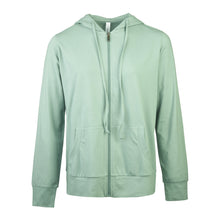 Load image into Gallery viewer, Women's Essentials Sofra Lightweight Full Zip Cotton Hoodie Sweater Sage (HDC7000_SAG)