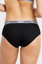 Load image into Gallery viewer, PACK OF 6 SOFRA WOMEN'S COTTON BLEND SOLID BIKINI PANTY WITH EXTENDED SIDE SEAMS(LP1421CKE3)