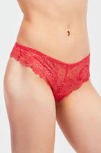 Load image into Gallery viewer, PACK OF 6 SOFRA WOMEN&#39;S NYLON BLEND ALLOVER LACE THONG (LP7968LT2)