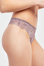 Load image into Gallery viewer, PACK OF 6 SOFRA WOMEN&#39;S NYLON BLEND ALLOVER LACE THONG (LP7968LT2)