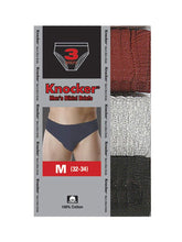Load image into Gallery viewer, Men&#39;s Essentials Knocker PACK OF 3 Solid Heather Bikini Briefs (MB705_3PK SOL)