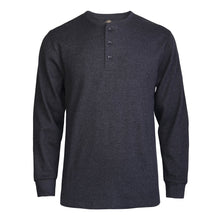 Load image into Gallery viewer, Men&#39;s Essentials Knocker Classic Three-Button Crew Neck Cotton Waffle Knit Henley (MHS100_CGY)