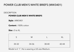 Men's Essentials Power Club PACK OF 3 Solid White Briefs (MW3401_3PK WHT)