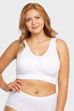 Load image into Gallery viewer, PACK OF 6 SOFRA WOMEN&#39;S SEAMLESS SPORTS PLUS BRA (BR0124SPX6)
