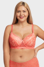 Load image into Gallery viewer, PACK OF 6 SOFRA WOMEN&#39;S PLUS FULL CUP JACQUARD BRA (BR4161LDD4)
