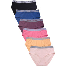 Load image into Gallery viewer, PACK OF 6 SOFRA WOMEN&#39;S COTTON BLEND SOLID BIKINI (LP1421CKE4)