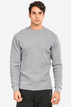 Load image into Gallery viewer, Men&#39;s Essentials Knocker Classic Breathable Cotton Waffle Knit Texture Thermal Top (KHT001_HGY)