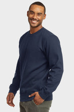 Load image into Gallery viewer, Men&#39;s Essentials Et Tu Classic Relaxed Fit Pullover Crewneck Lightweight Fleece Sweatshirt (SWS1020E_NVY)