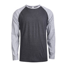 Load image into Gallery viewer, Men&#39;s Essentials Top Pro Long Sleeve Baseball Tee - Heather Charcoal Gray (MBT002_HCG)