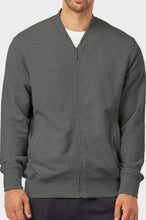 Load image into Gallery viewer, Men&#39;s Essentials Knocker Cotton Blend Terry Classic Bomber Jacket (FJ2150_CGY)