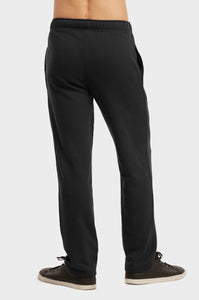 Men's Essentials Knocker Solid Terry Long Sweat Pants - Black (SP3000_BLK)