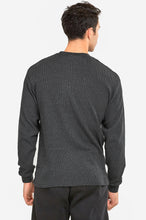 Load image into Gallery viewer, Men&#39;s Essentials Knocker Classic Breathable Cotton Waffle Knit Texture Thermal Top (KHT001_CGY)