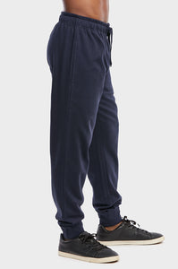 Men's Essentials Et Tu Lightweight Jogger Fleece Sweat Pants  (SP1120E_ NVY)