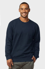 Load image into Gallery viewer, Men&#39;s Essentials Et Tu Classic Relaxed Fit Pullover Crewneck Lightweight Fleece Sweatshirt (SWS1020E_ NVY)