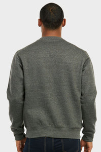 Men's Essentials Knocker Classic Relaxed Fit Pullover Crewneck Sweatshirt (SWS1000_ CGY)