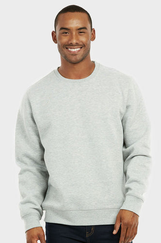 Men's Essentials Knocker Classic Relaxed Fit Pullover Crewneck Sweatshirt (SWS1000_HGY)