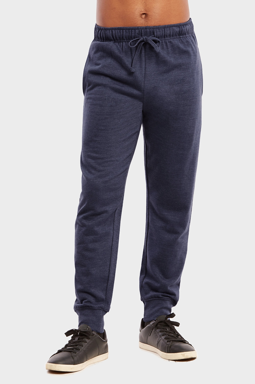 Men's Essentials Et Tu Cotton Blend Solid Jogger Fleece Sweat Pants - Denim (SP1120E_DNM)