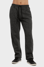 Load image into Gallery viewer, Men&#39;s Essentials Knocker Medium Weight Fabric Long Fleece Sweat Pants (SP1010_ BKM)